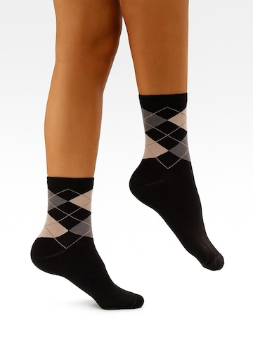 Lycille Socks in Black: front