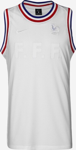 NIKE Functioneel shirt 'FFF Frankreich' in Wit: voorkant