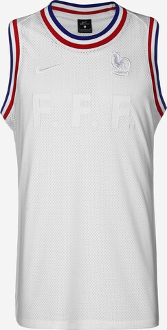 NIKE Funktionsshirt 'FFF Frankreich' in Weiß: predná strana