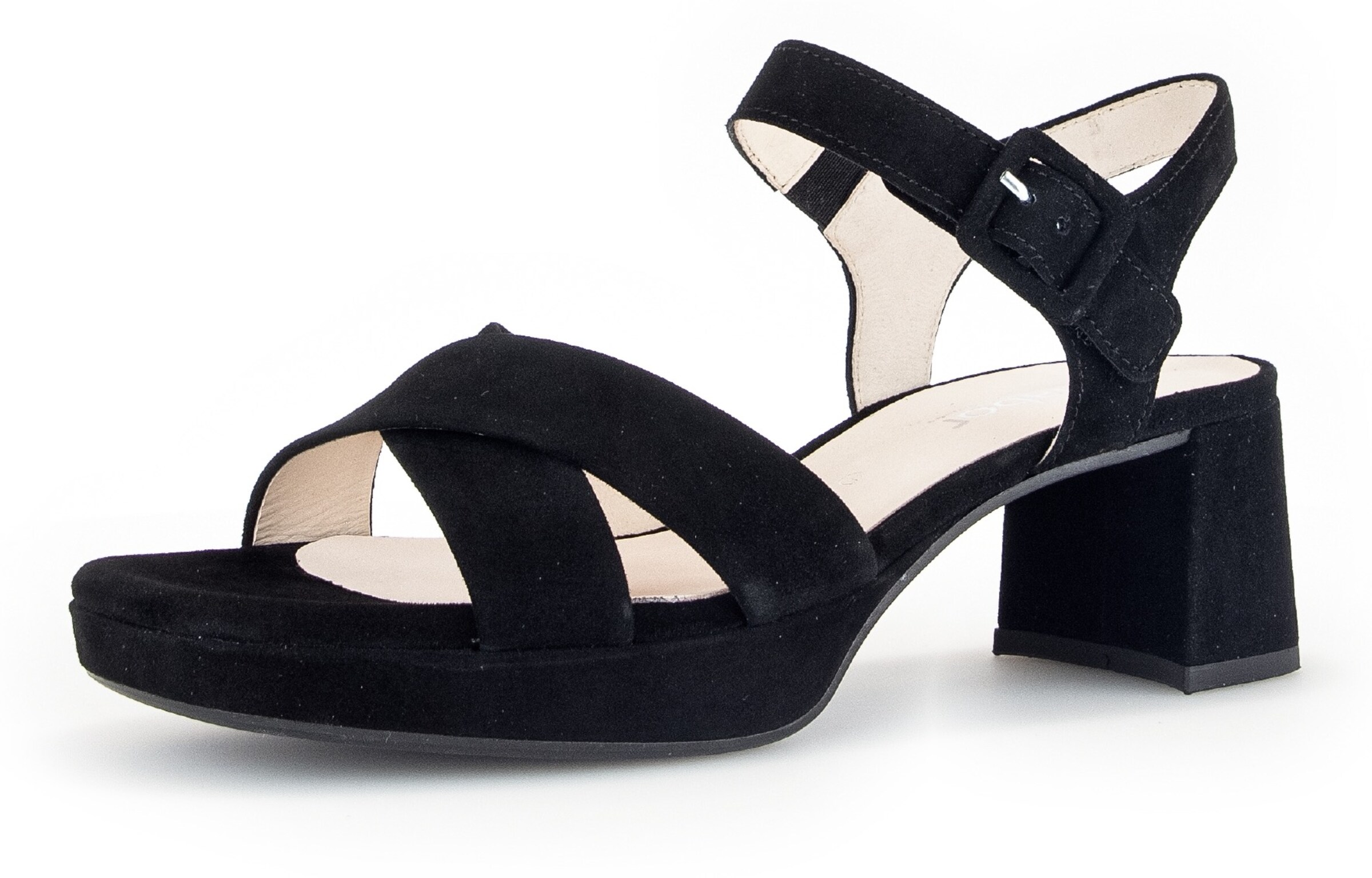 GABOR Riemensandale in Schwarz: Vorderseite