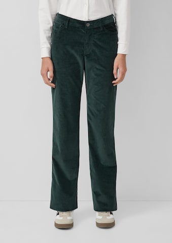 Regular Pantalon s.Oliver en vert : devant