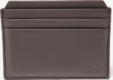 PRADA Small Leather Goods in One size in Brown: front