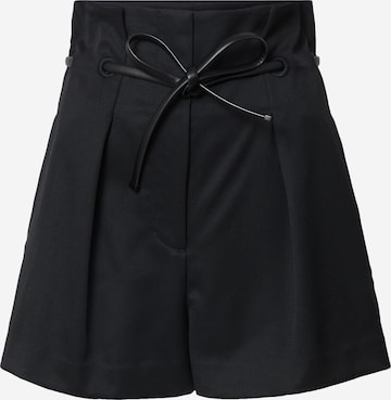 3.1 Phillip Lim Loose fit Pleat-Front Pants 'ORIGAMI' in Black: front