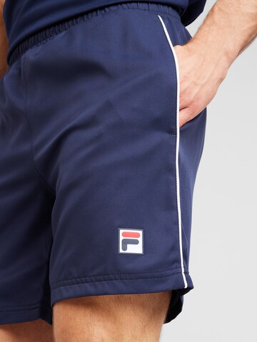 Regular Pantaloni sport 'Leon' de la FILA pe albastru