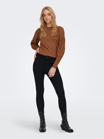 Pull-over 'Melita' ONLY en marron