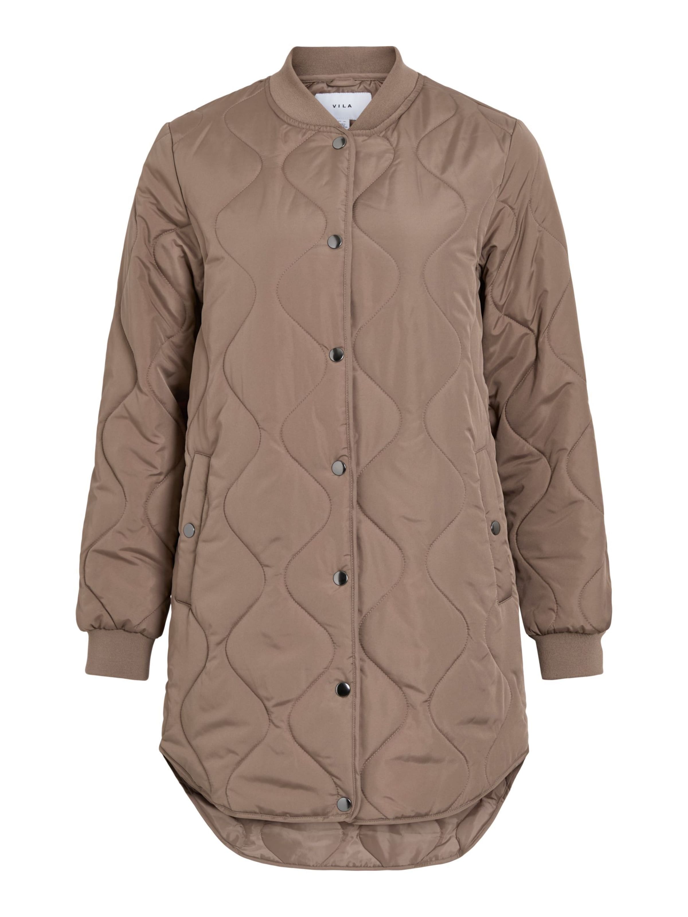 Manteau mi-saison 'VITate' VILA en marron : devant