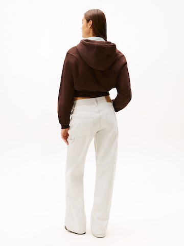 Giacca di felpa di Tommy Jeans in marrone