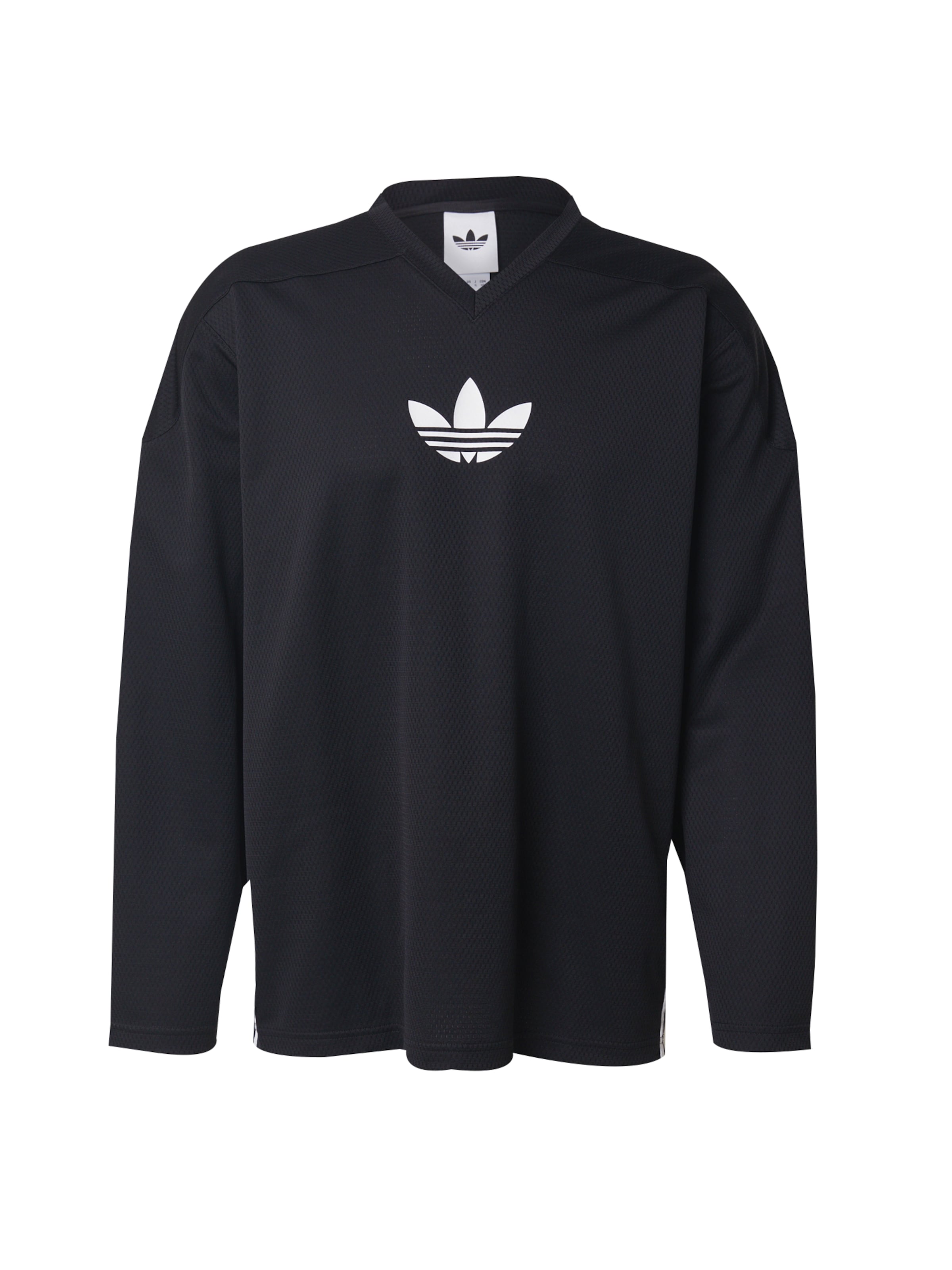 melns ADIDAS ORIGINALS T-Krekls: no priekšpuses