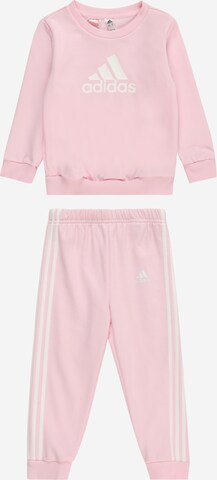 Skinny Completo per l'allenamento 'Badge Of Sport French Terry' di ADIDAS SPORTSWEAR in rosa: frontale