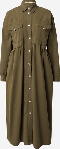 Oasis Платье-рубашка в Зеленый: спереди