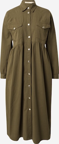 Robe-chemise Oasis en vert : devant