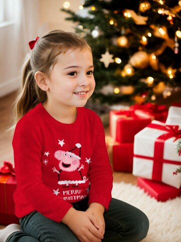 Peppa Pig Sweater 'Weihnachtspullover Peppa Wutz' in Red