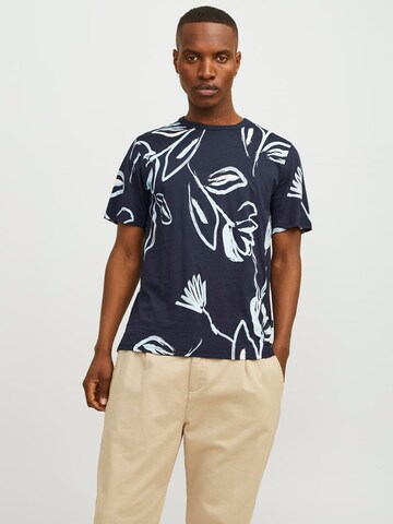 T-Shirt 'Palma' JACK & JONES en bleu : devant