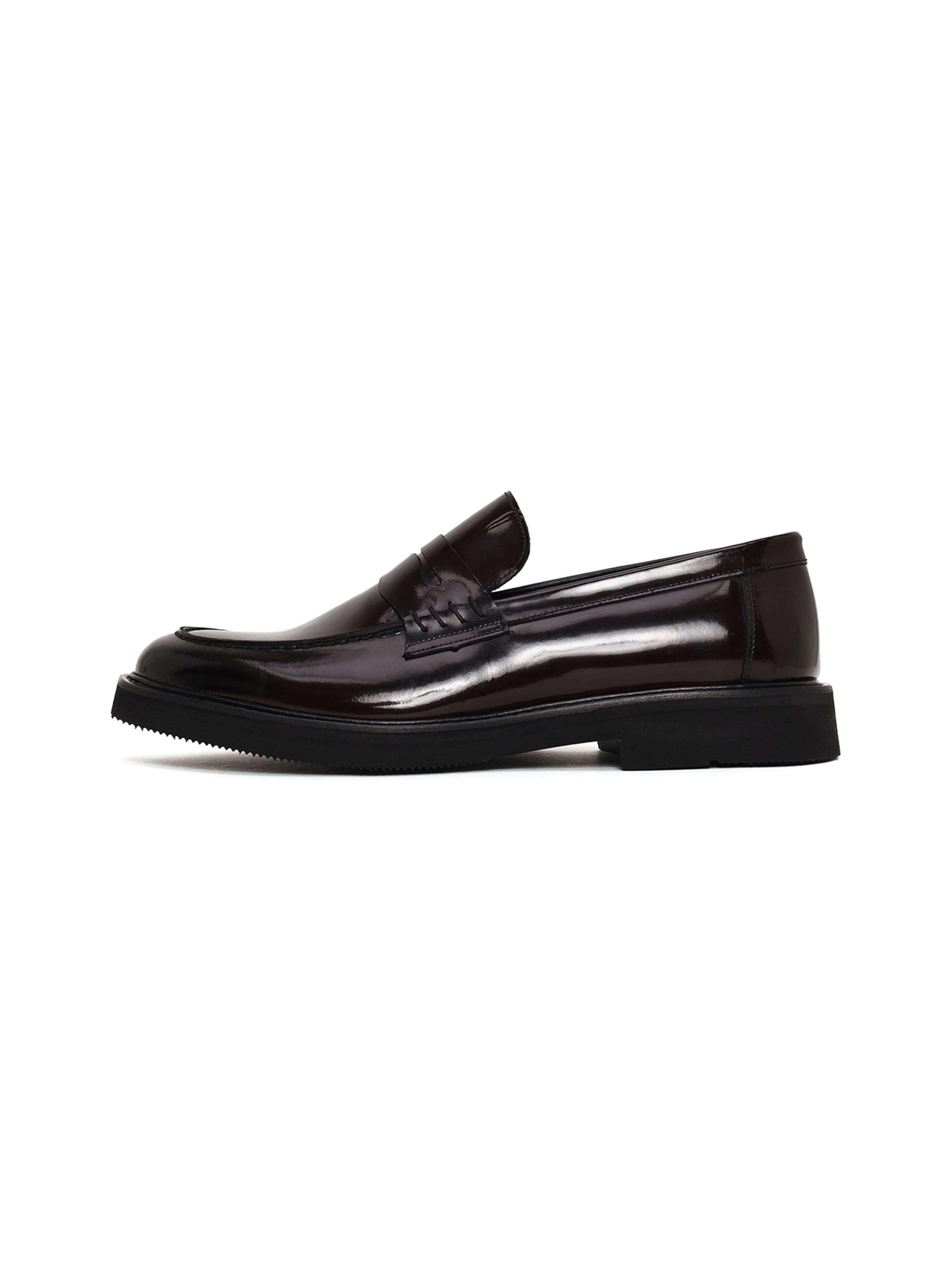 Derimod Slipper – červená: přední strana