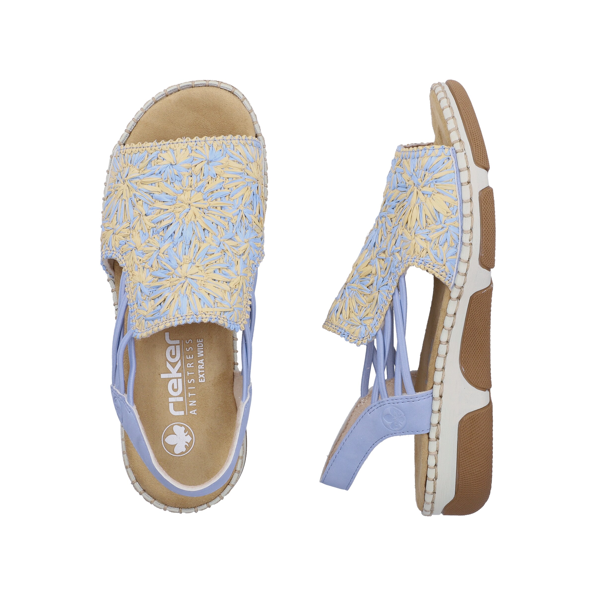 Sandales à lanières Rieker en bleu