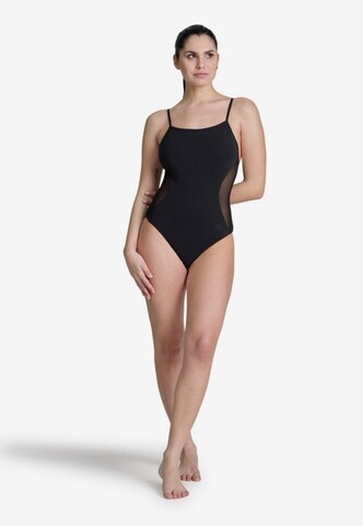 Maillot de bain sport 'MESH PANELS CLOSED BACK' ARENA en noir