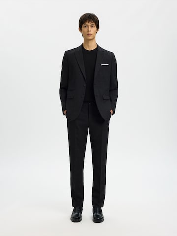 SELECTED Přiléhavý střih Sako 'SLHOASIS' – černá