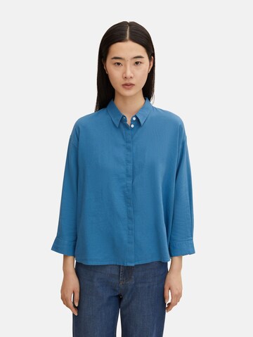 TOM TAILOR Blouse in Blue: front