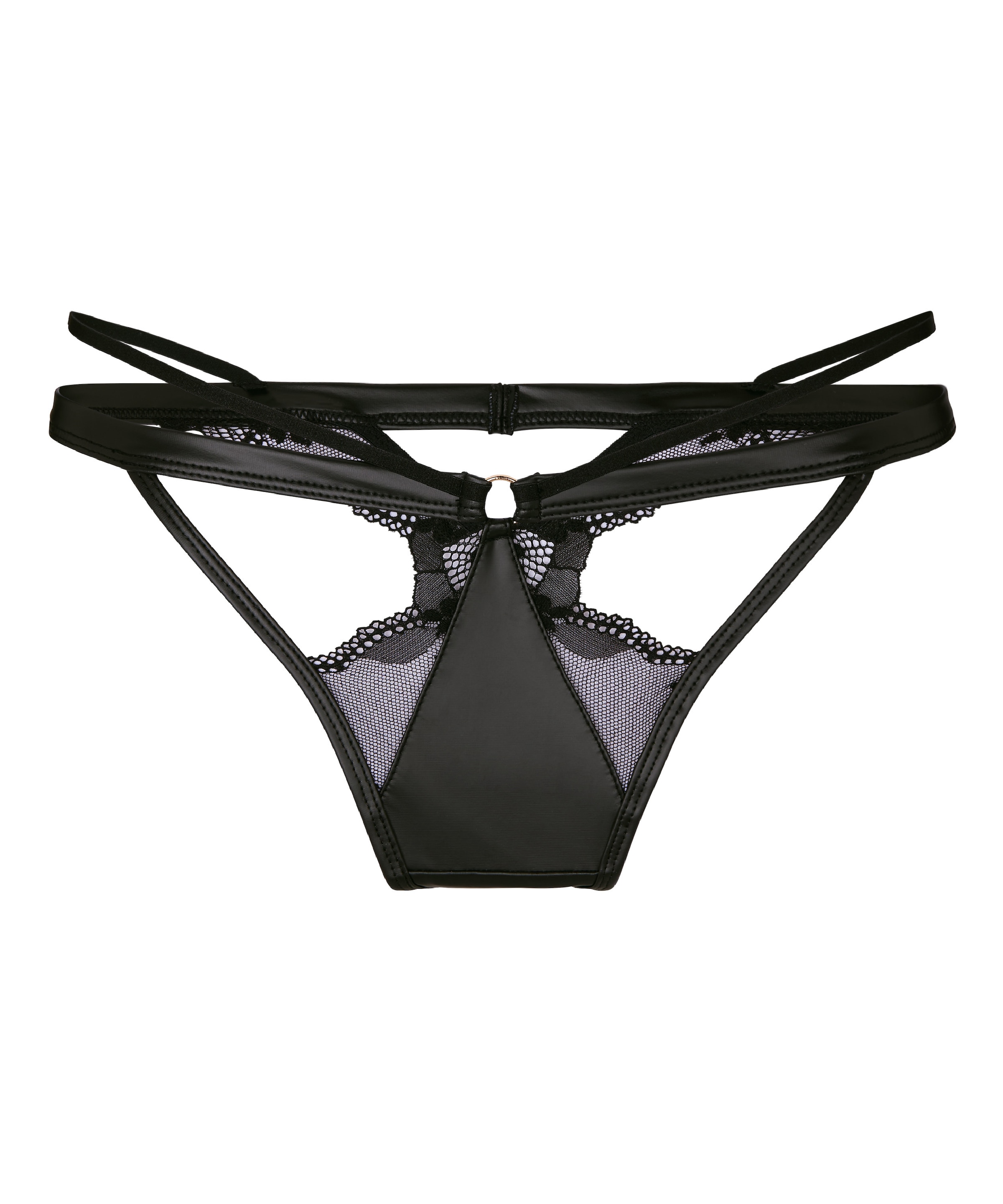 Hunkemöller String 'Ilenia' in Zwart: voorkant