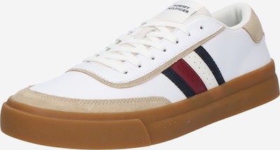 TOMMY HILFIGER Zapatillas deportivas bajas 'CUPSET 1A2' en beige / navy / rojo oscuro / blanco, Vista del producto
