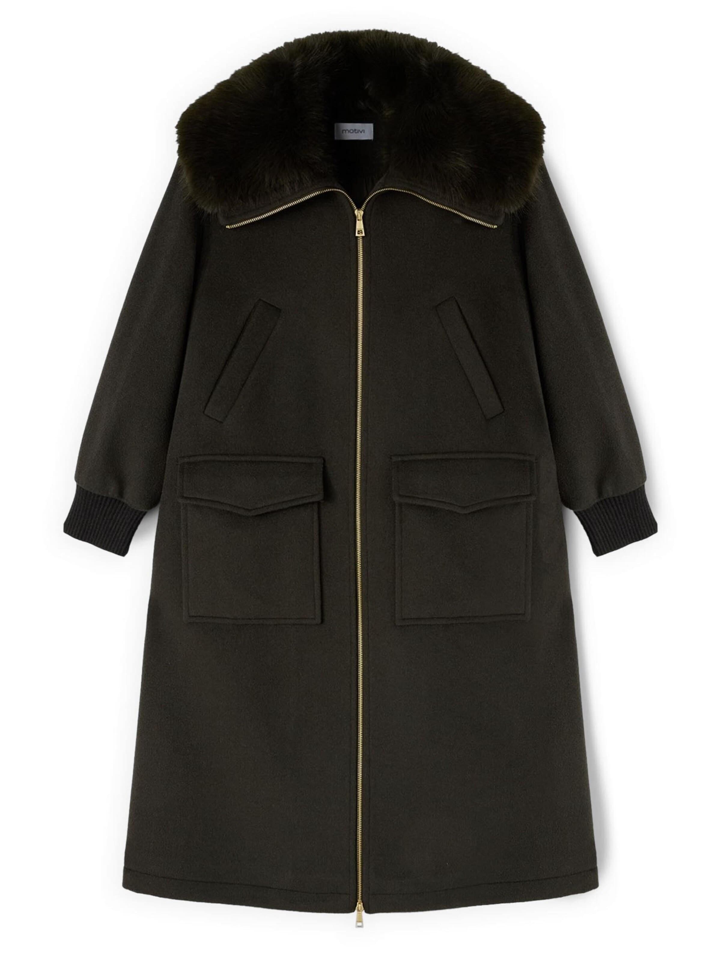 Manteau d’hiver MOTIVI en vert : devant