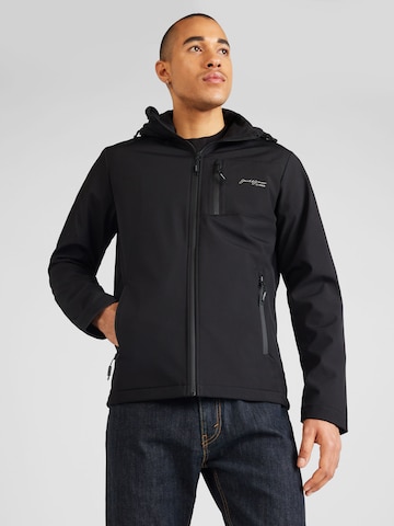 Veste mi-saison 'Tyson' JACK & JONES en noir : devant