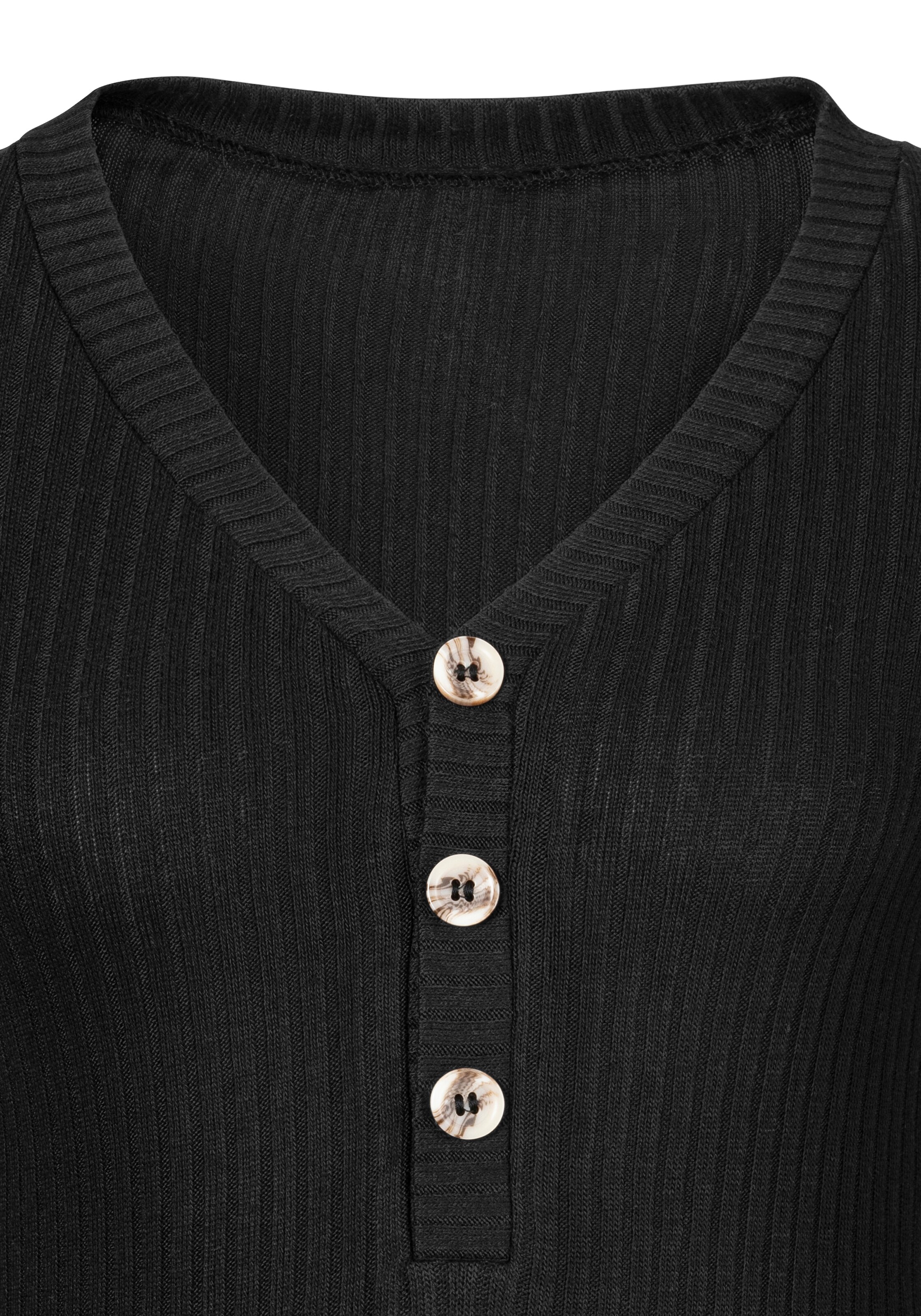 LASCANA Shirts i sort