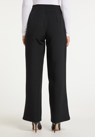 Wide Leg Pantalon usha BLACK LABEL en noir