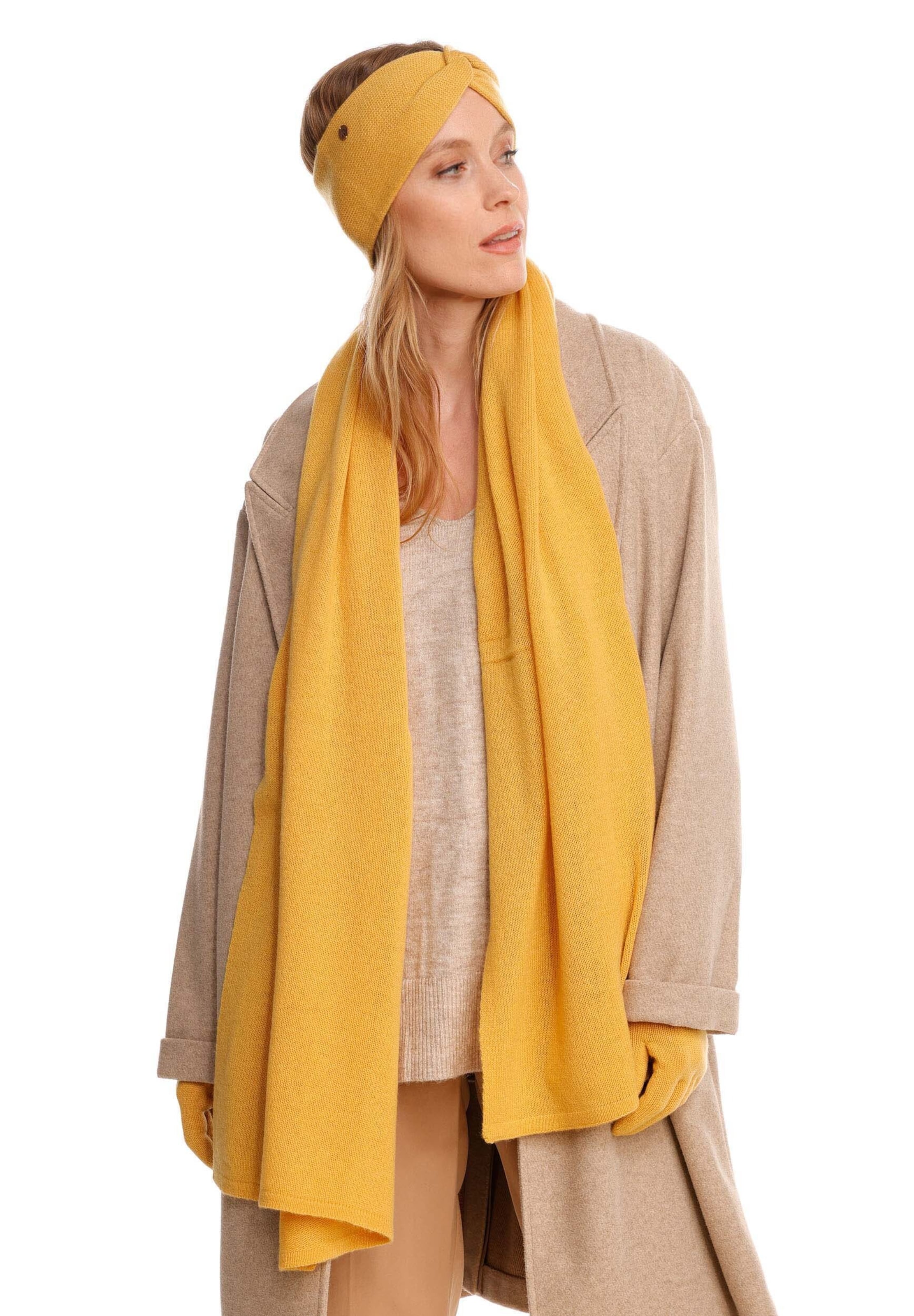 FRAAS Scarf in Yellow: front