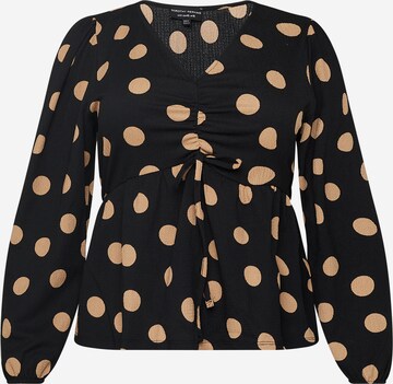 Chemisier Dorothy Perkins Curve en noir : devant