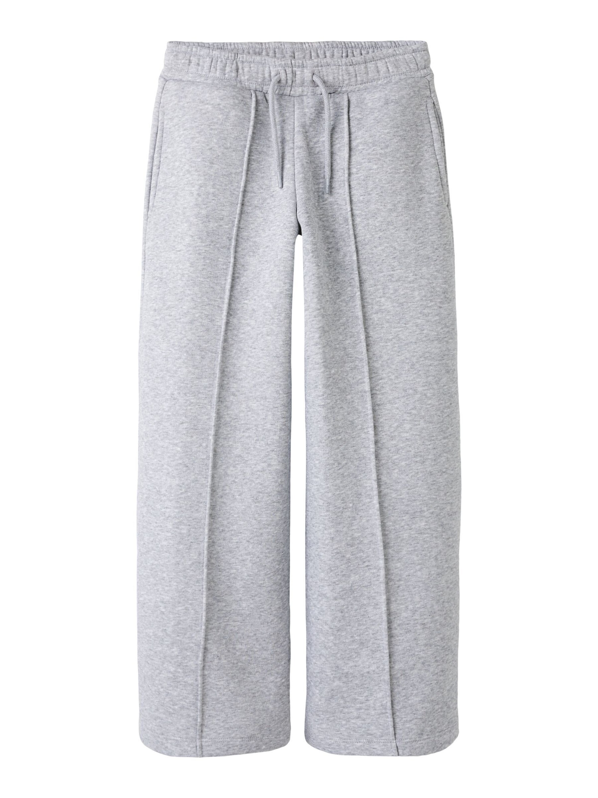 NAME IT Wide Leg Hose in Grau: Vorderseite