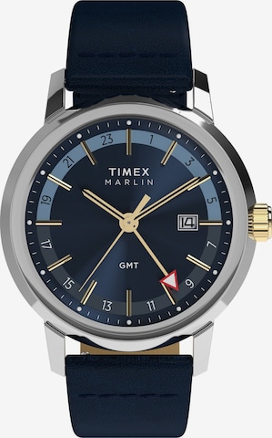 Orologio analogico ' Marlin® Quartz GMT ' di TIMEX in blu: frontale