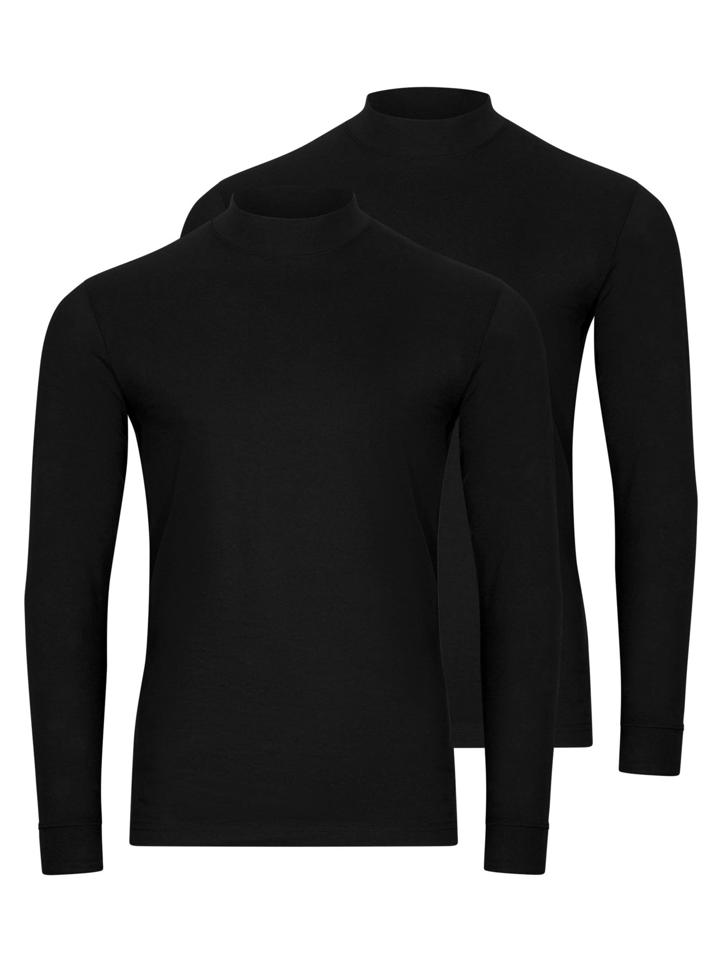 Ragman Shirt 'Basic' in Black: front