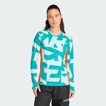 T-shirt fonctionnel ADIDAS TERREX en bleu : devant