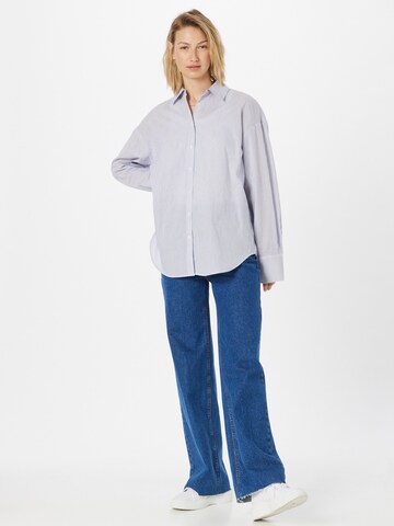 NA-KD Blouse 'Mimi' in Blue