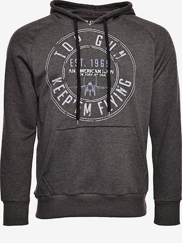 TOP GUN Sweatshirt in Grau: Vorderseite
