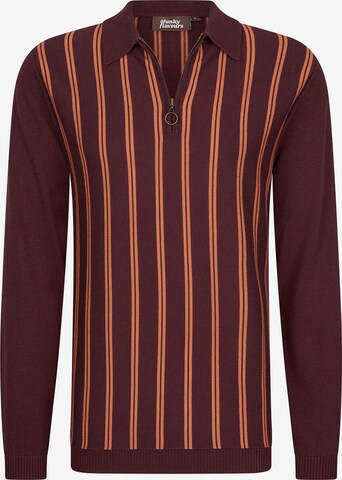 Coupe regular Chemise 'Classical Music' 4funkyflavours en marron : devant