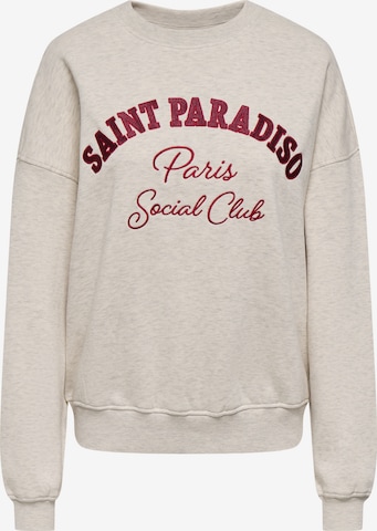 JDY Sweatshirt 'JDYMESA' in Beige: voorkant
