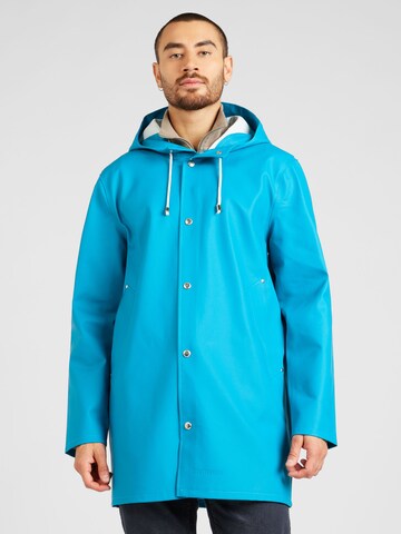 Stutterheim Between-Season Jacket 'Stockholm Mosaic' in Blue: front