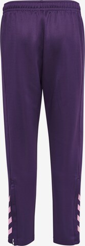 Hummel Slimfit Sportbroek in Lila