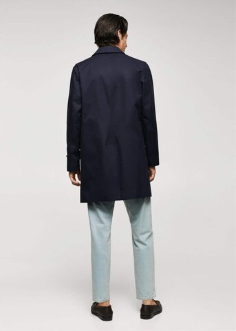 MANGO MAN Between-Seasons Coat 'chayton' in Blue