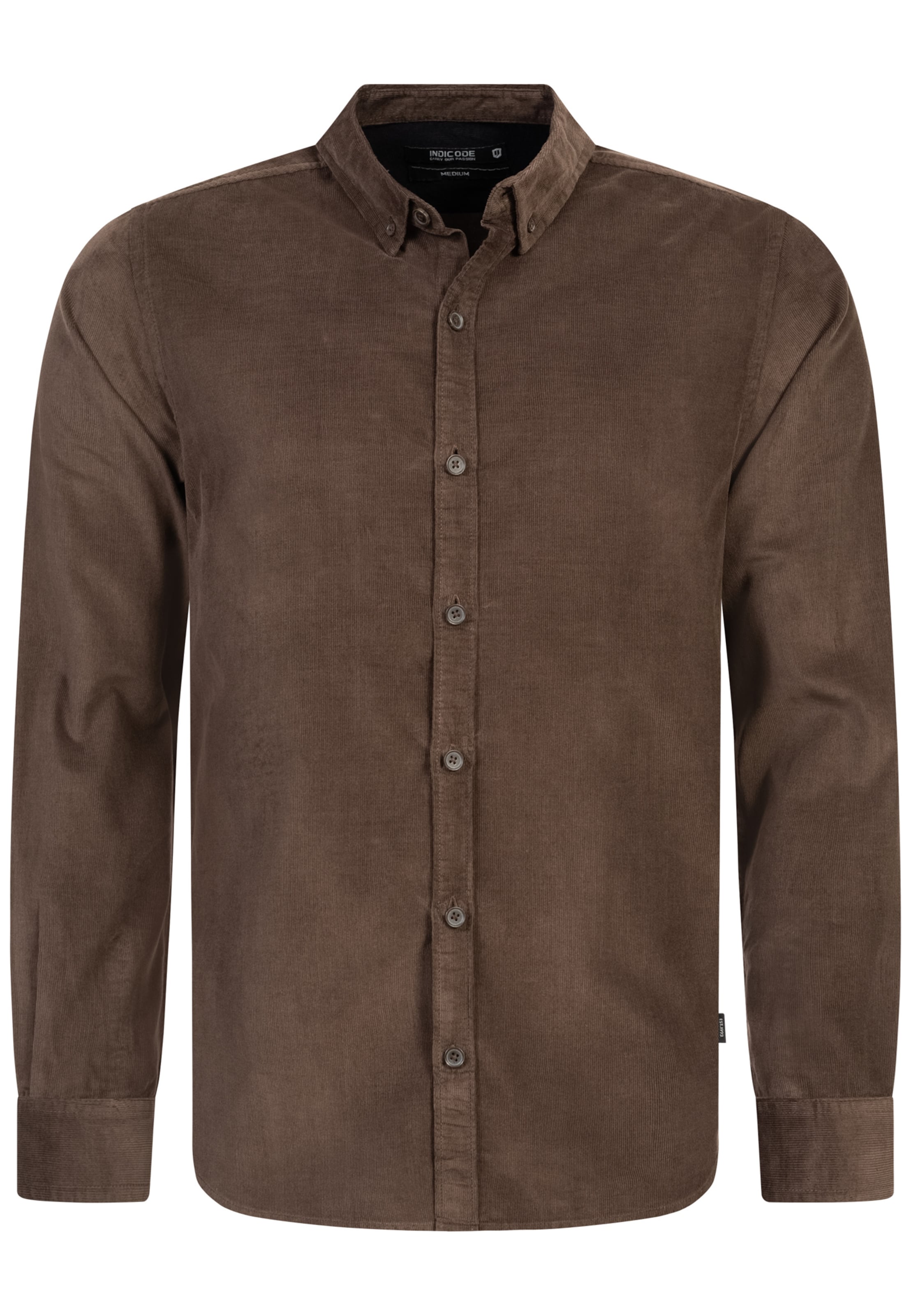 INDICODE JEANS Hemd 'Ryan' in Braun: Vorderseite