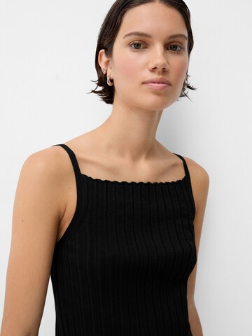 Top in maglia di Bershka in nero