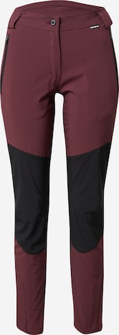 ICEPEAK Sportovní kalhoty 'DORAL' – červená: přední strana