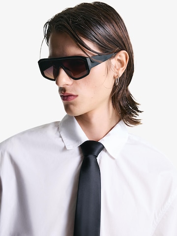 Cravate Bershka en noir