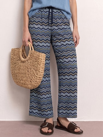 Wide Leg Pantalon STREET ONE en bleu : devant
