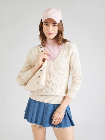 Pull-over HOLLISTER en gris : devant