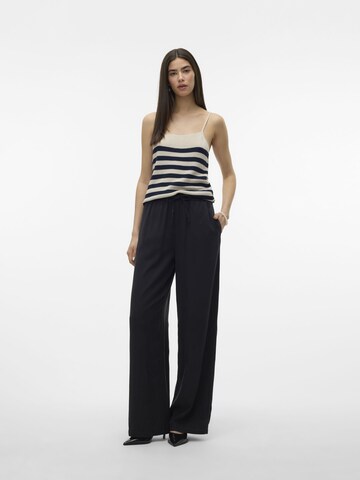 VERO MODA Wide leg Broek 'BREE' in Zwart