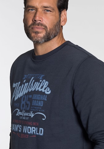 Man's World Sweatshirt in Blue