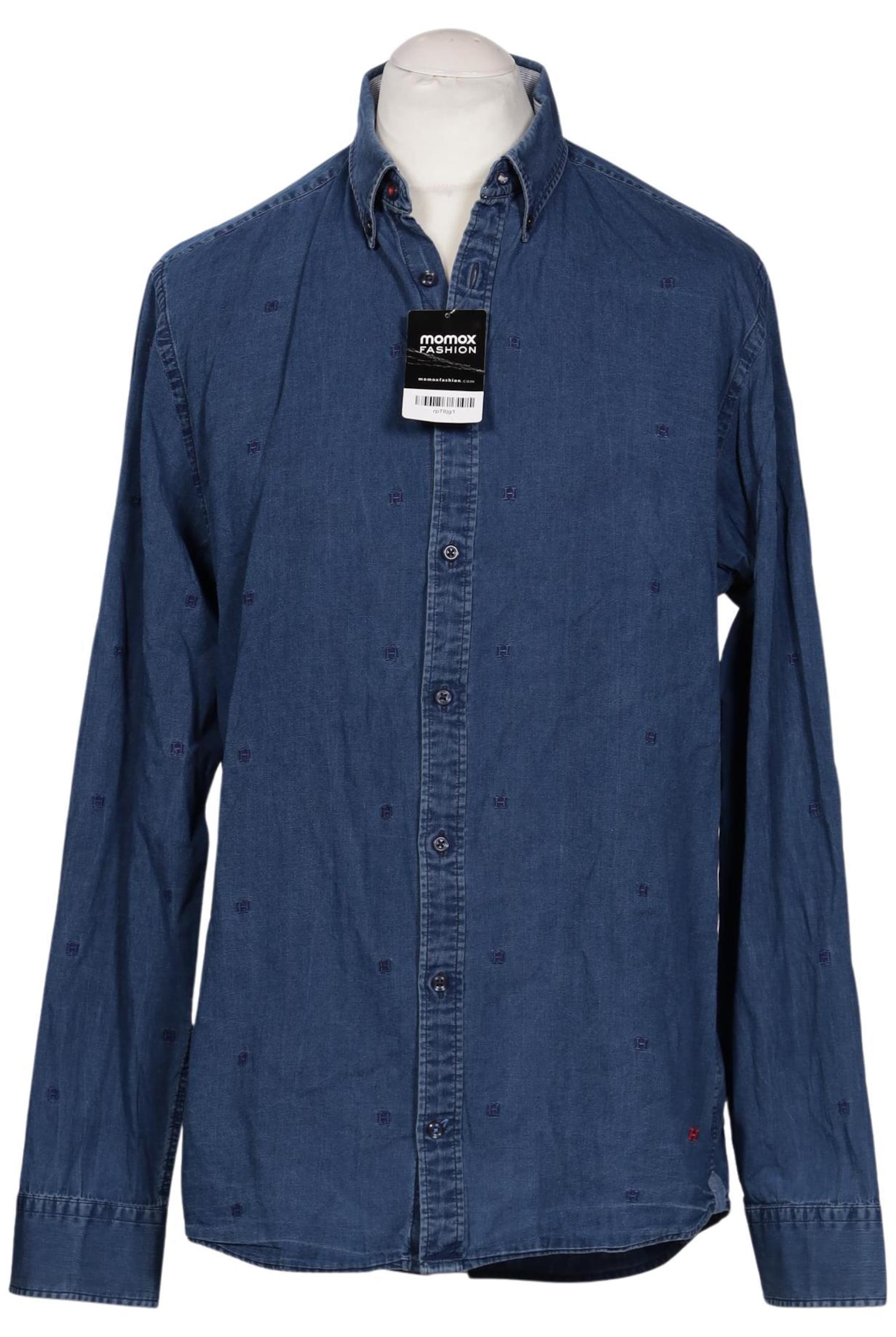 TOMMY HILFIGER Button Up Shirt in L in Blue: front